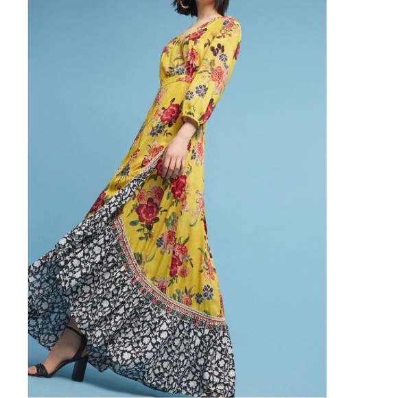 Anthropologie Dresses & Skirts - Anthropologie Farm Rio SUNLIT FLORAL  MAXI DRESS